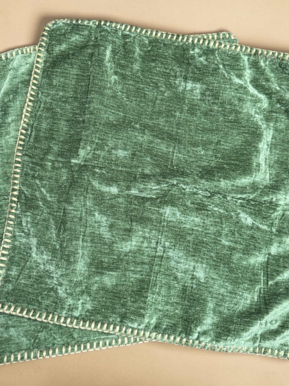 Sage Green Chenille Pillow Covers 18x18 Set of 2 Farmhouse Boho NWOT - Picture 13 of 14